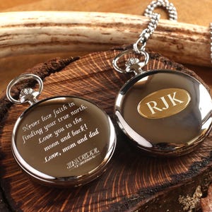 Jean Pierre® of Switzerland Custom Engraved Compass Graduation Gift