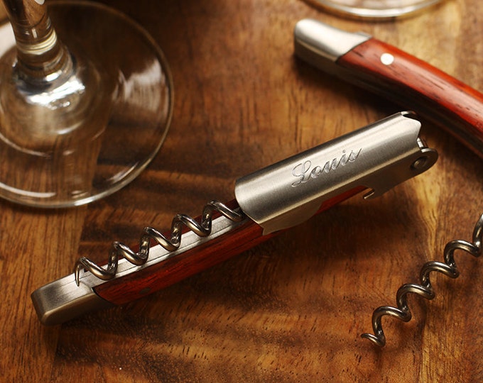 Engraved Wine Corkscrew Bottle Opener Personalized Groomsmen Wedding Gifts  Party Favors