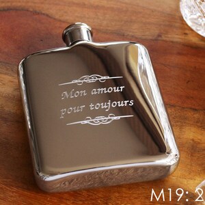 Gold Personalized Flask Engraved Gold Flask Personalized Groomsman or Bridesmaid Flask Best Man Engraved Flask High Quality Flasks image 5