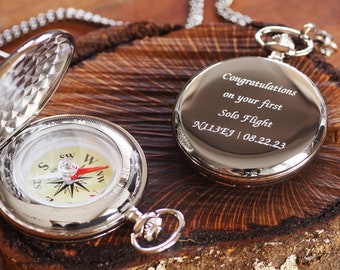 Jean Pierre® of Switzerland Custom Engraved Compass Graduation Gift