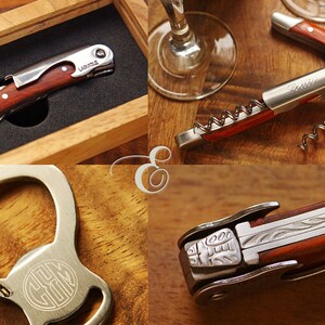 Chateau Laguiole Grand Cru Opener Birch Wood Handle Wine Opener Personalized Wedding Gift Engraved Bottle Openers Corkscrew Opener image 10