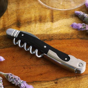 Black Laguiole Groomsmen Opener, Wine Opener, Personalized Gifts,  Engraved Bottle Openers, Wedding Gifts