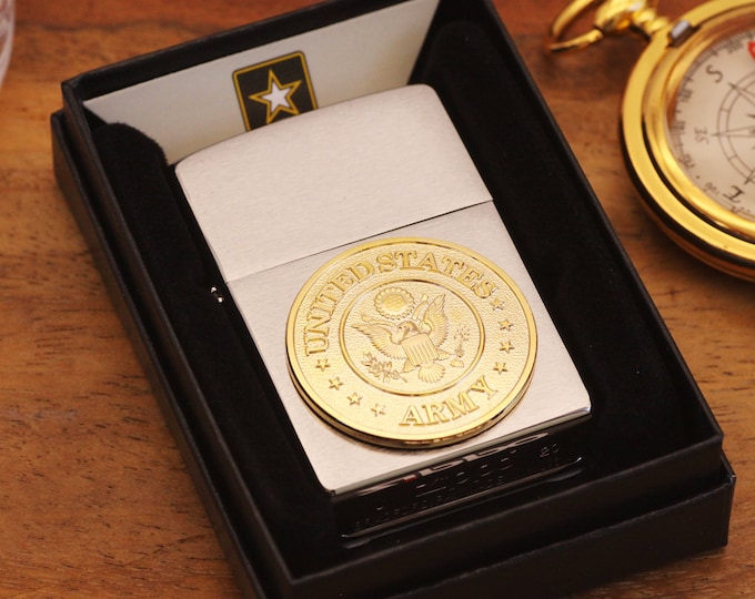 Official US ARMY Zippo© Lighter, Engraved ARMY Zippo ©