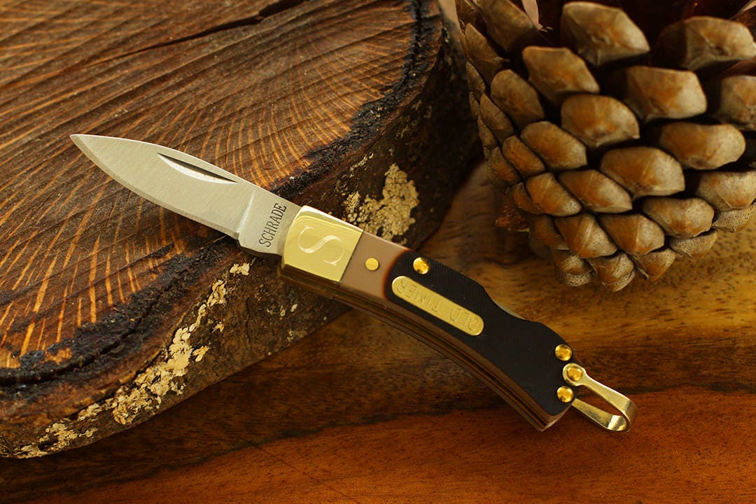 Minimalist Small Keychain Pocket Knife and Free Gift Bag, Personalized