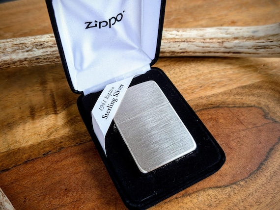 1941 Replica Hand Satin Sterling Silver Zippo - Etsy