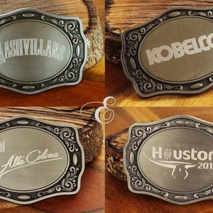 Custom Company Logo Belt Buckle image 1