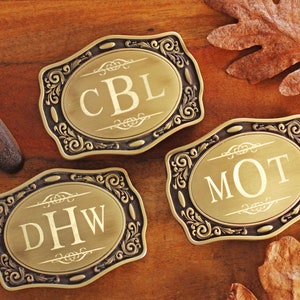 Brass Belt Buckle with Engraved NAME, Personalized Belt Buckle, Groomsman Belt Buckle, Cowboy Belt Buckle
