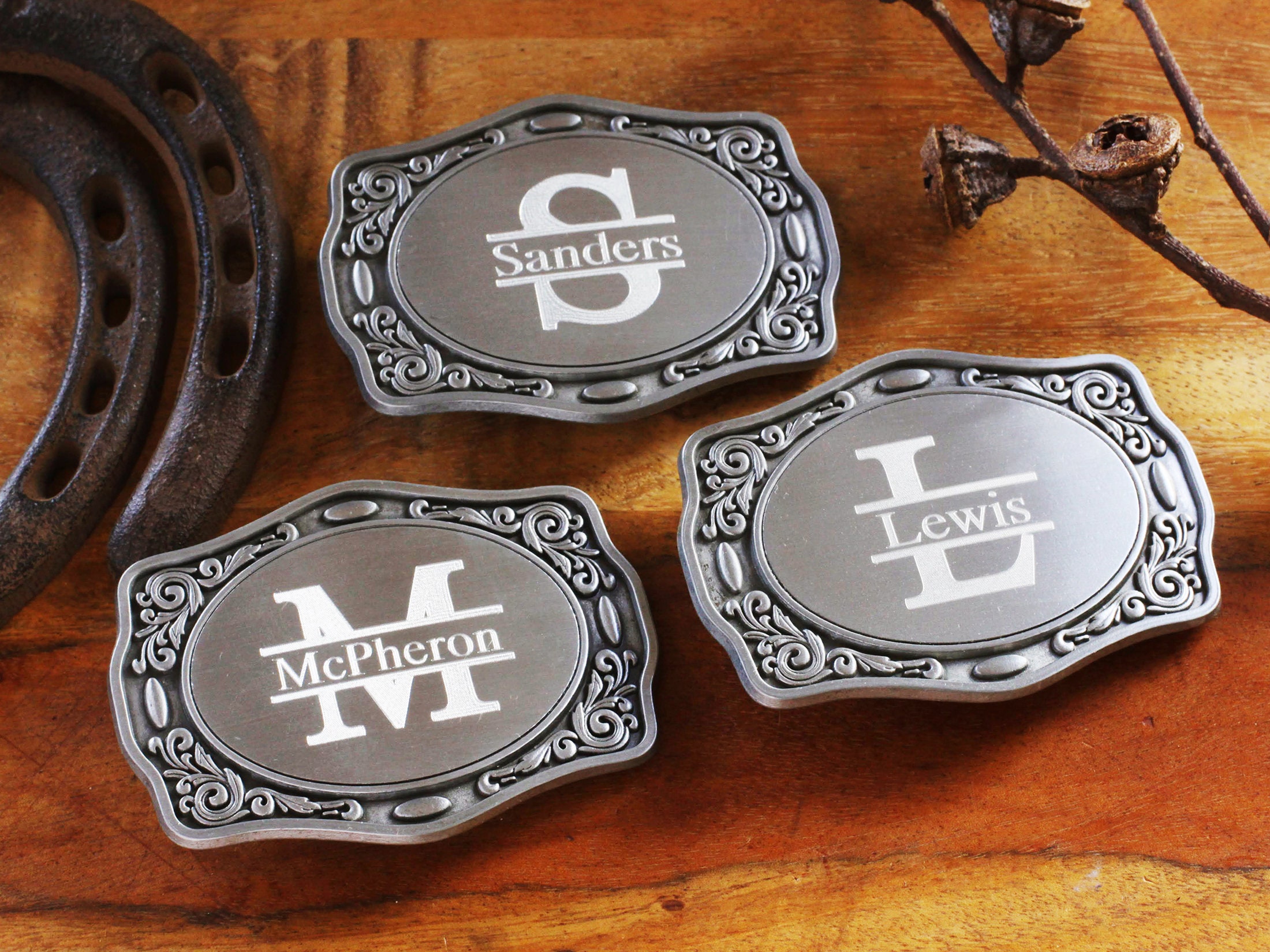 Engraved Custom Name Belt Buckle for Men Western Belt Buckles for Weddings