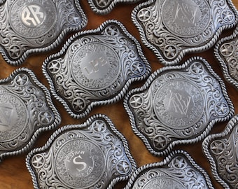 Belt Buckle with Already Engraved with Random Engraving, Not Customization Available