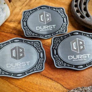 Custom Company Logo Belt Buckle image 2