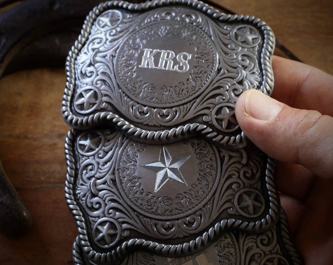 Vintage Belt Buckle for Cowboys, Mens Belt Buckles and Wedding Proposal Gifts, Fathers Day Dad Gift Custom Clipart Image Logo Belt Buckle