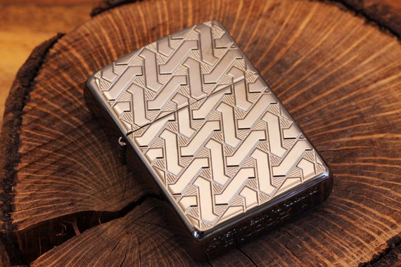 Buy Geometric Weave Lighter Zippo Armor® Lighters Online in India - Etsy