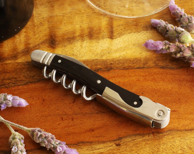 Black Laguiole Groomsmen Opener, Wine Opener, Personalized Gifts,  Engraved Bottle Openers, Wedding Gifts