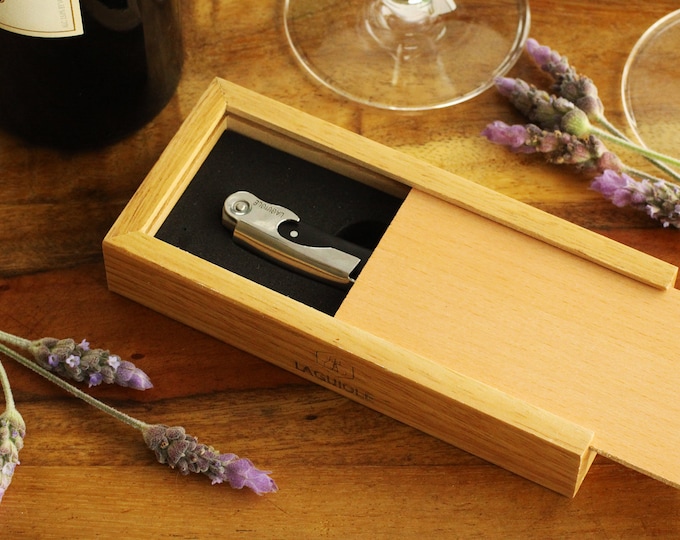 Black Groomsmen Opener with Gift Box- Wine Opener - Personalized Gifts -  Engraved Bottle Openers - Wedding Gifts