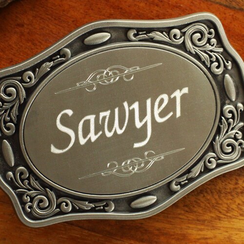 Engraved NAME Belt Buckle Personalized Belt Buckle Groomsman Etsy