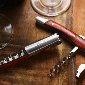Engraved Wine Corkscrew Bottle Opener Personalized Groomsmen Wedding Gifts  Party Favors