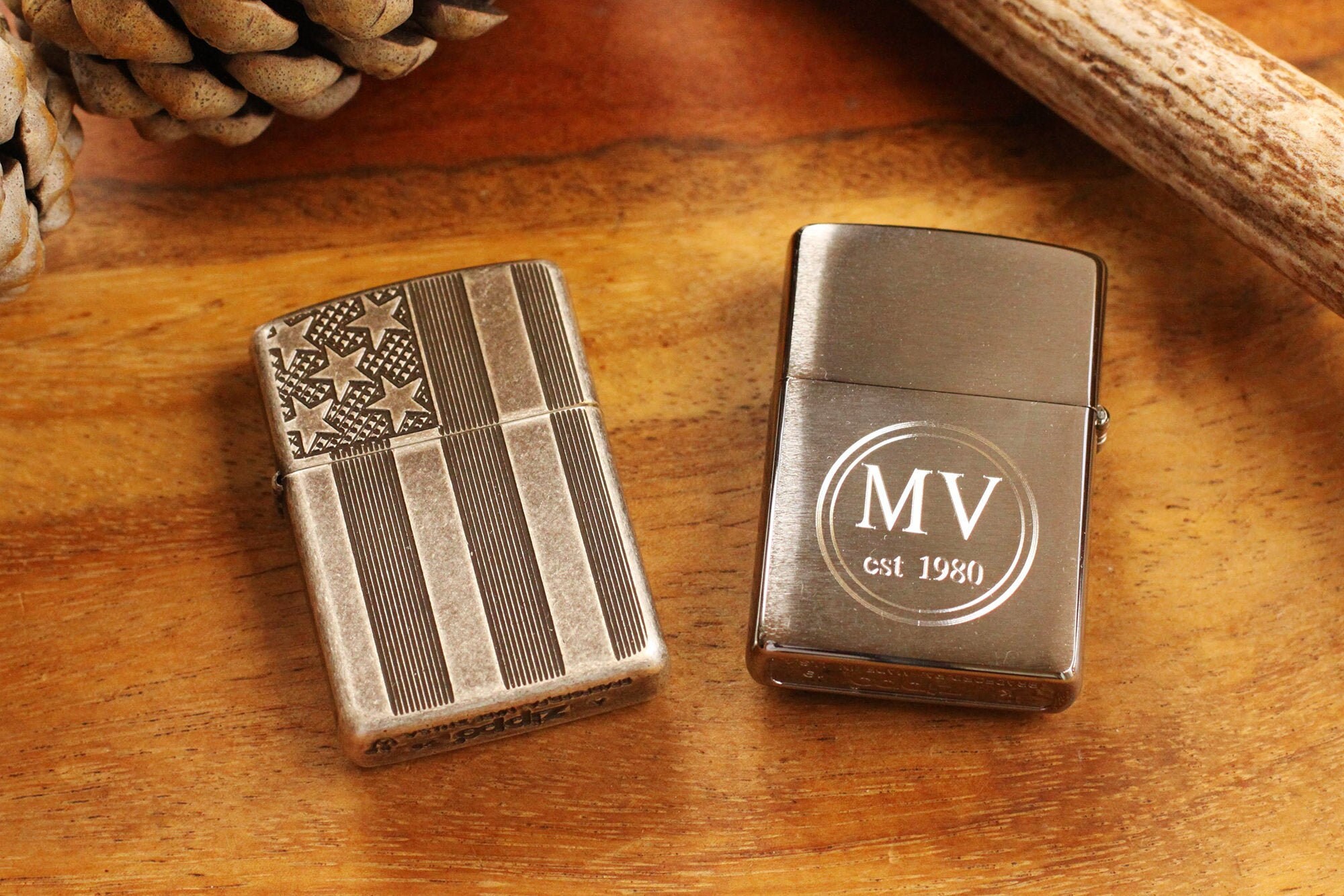 USA Flag Zippo© Armored Case Zippo© Lighter USA Lighter Zippo