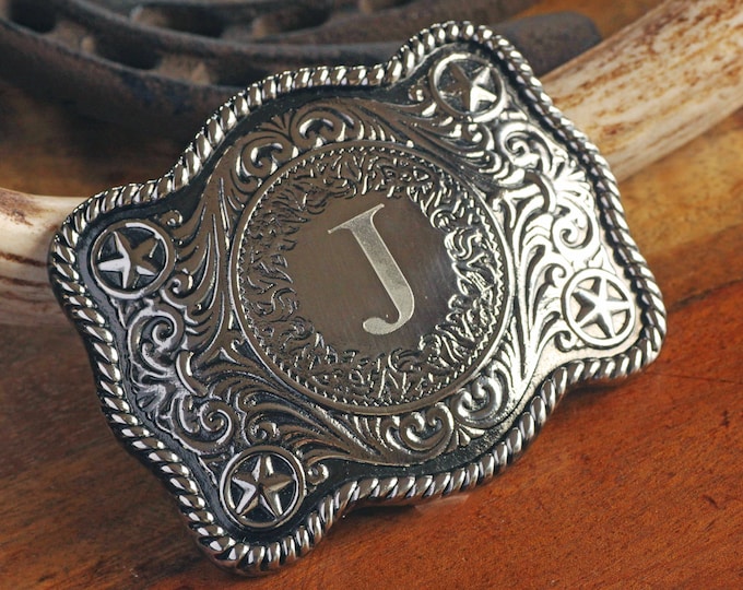 MADE IN USA Personalized Silver Belt Buckle, Groomsman Belt Buckle, Custom Belt Buckle with Mirror Finish