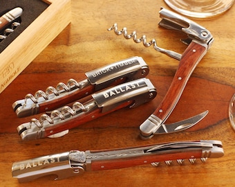 Wholesale Laguiole Corkscrew: Engraved Wood Gift Box, Restaurant Corporate Gift