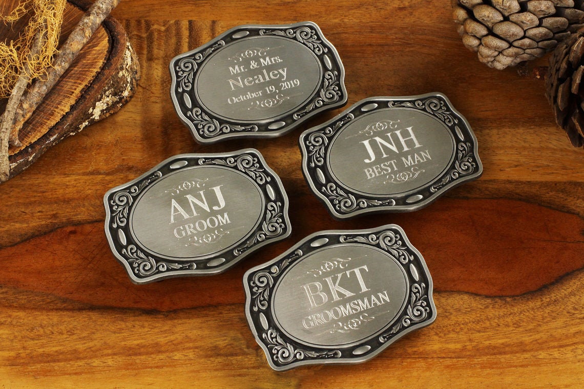 Engraved NAME Belt Buckle Personalized Belt Buckle Groomsman Etsy