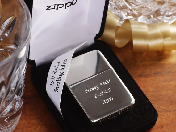 1941 Replica Hand Satin Sterling Silver Zippo - Etsy 1941 Replica Hand Satin Sterling Silver Zippo - Etsy