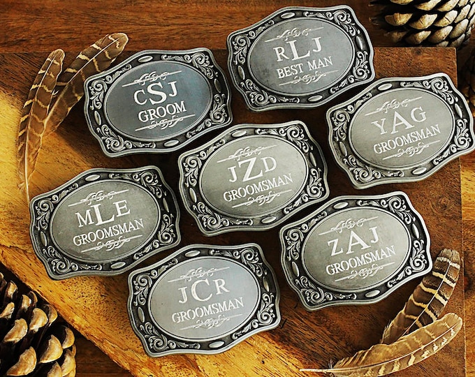 Engraved NAME Belt Buckle, Personalized Belt Buckle, Groomsman Belt Buckle, Cowboy Belt Buckle