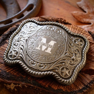 Personalized Men's and Boys Belt Buckle Custom Cowboy Vintage Belt Buckle Groomsmen Best Gifts For Him Weeding Favor Boyfriend Gift