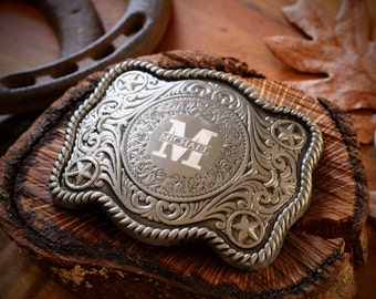 Personalized Men's and Boys Belt Buckle Custom Cowboy Vintage Belt Buckle Groomsmen Best Gifts For Him Weeding Favor Boyfriend Gift