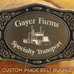 Custom Company Logo Belt Buckle image 5