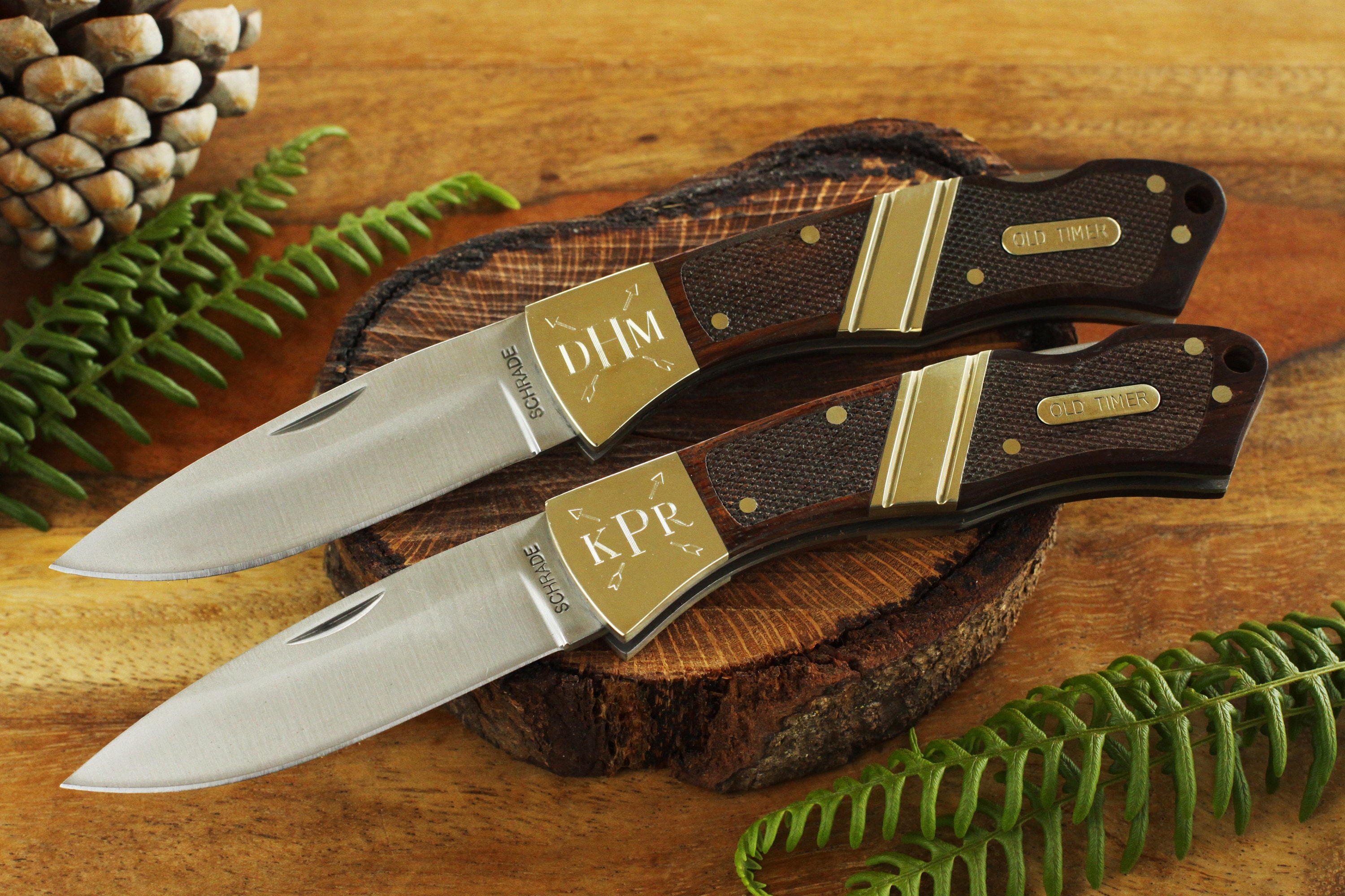 SET OF 6 Engraved Old Timer Lockback Pocket Knives with Etsy