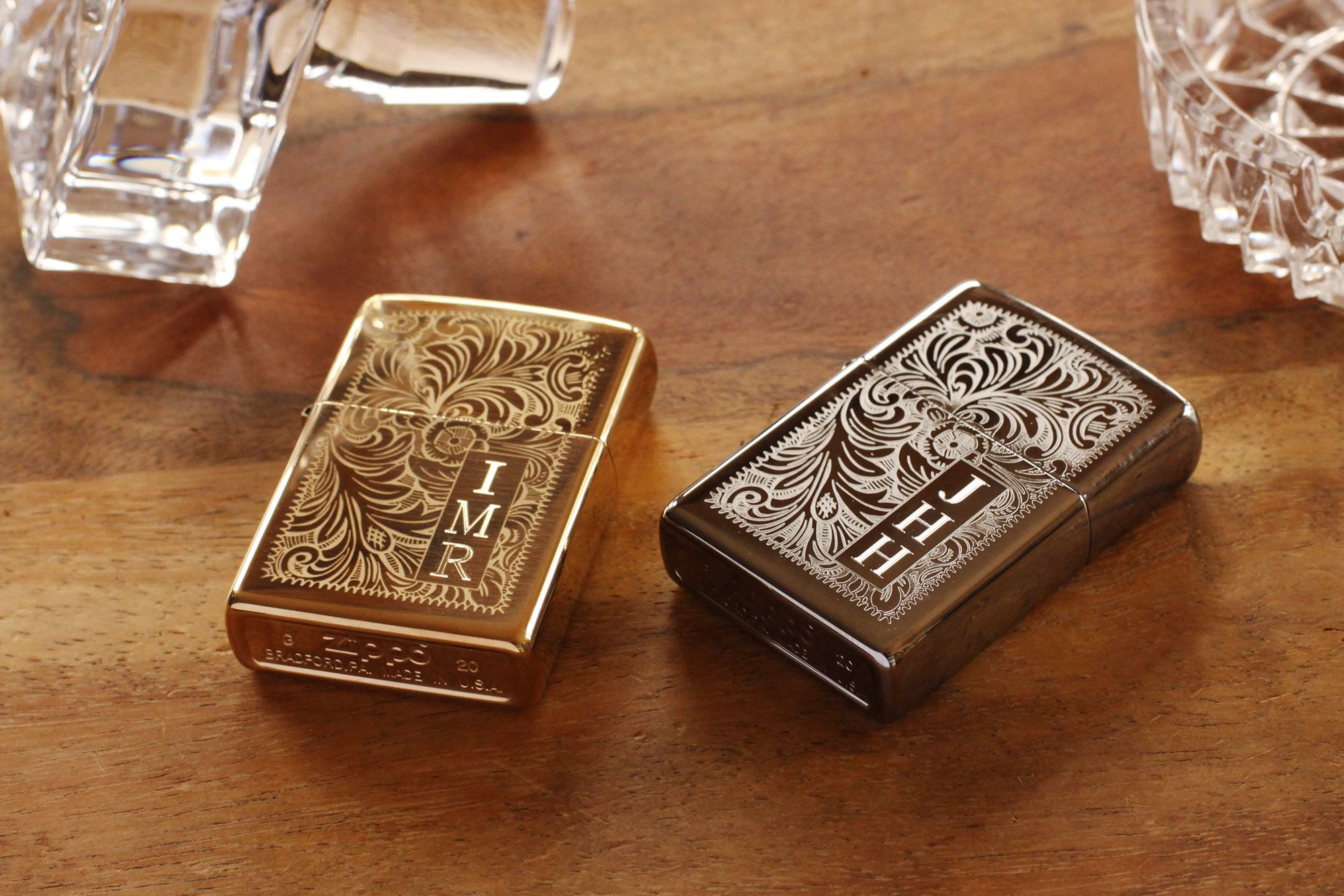 Zippo Venetian Lighter High Polish Brass 352B