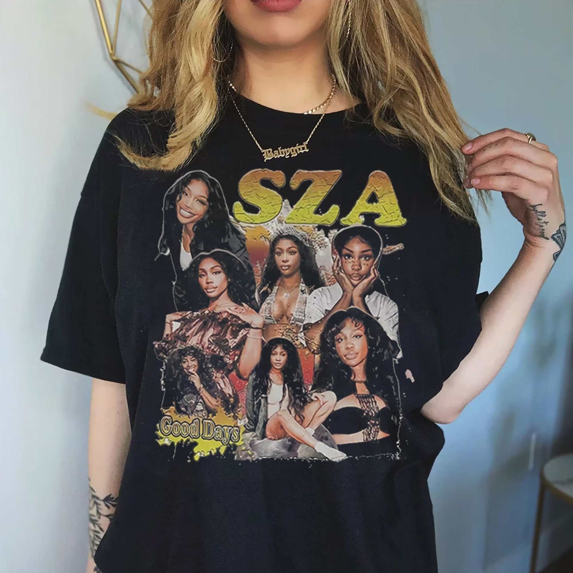 Discover Vintage SZA Good Days Shirt, SZA 90s T-Shirt