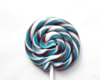 10 piruletas de caramelo con espiral hechas a mano, personalizadas, de cualquier sabor, 2.5", MadScienceSweets, regalos de fiesta