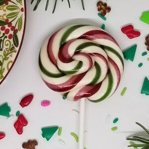 10 Handmade Swirl Candy Lollipops, Handmade Twirly Lollies, Custom, Any Flavor, 2.5&quot;, MadScienceSweets, party favors, burgundy hunter pink