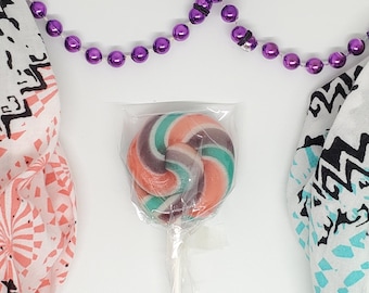 16 mini piruletas artesanales con forma de espiral, piruletas rizadas hechas a mano, personalizadas, cualquier sabor, 2,5 cm (1 pulgada), MadScienceSweets, recuerdos para fiestas