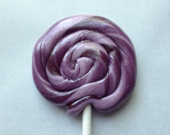 10 piruletas con sabor a uva (2+), piruletas hechas a mano, personalizadas, cualquier sabor, 2.5 pulgadas, MadScienceSweets, regalos de fiesta