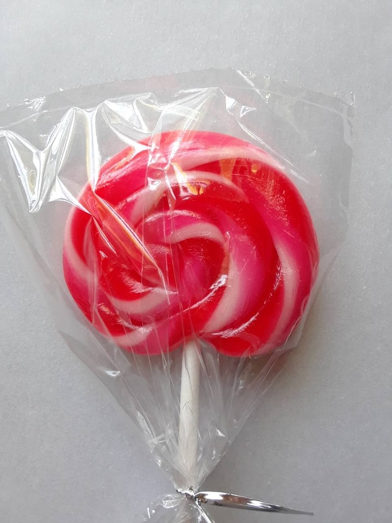 Swirl Lollipops Cherry Flavor Twirly Lollies 2 Etsy