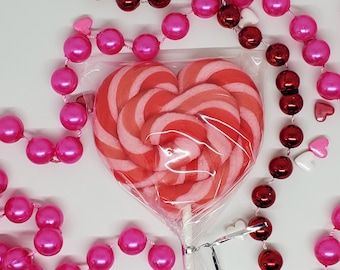 10 piruletas de caramelo con forma de corazón hechas a mano, personalizadas, de cualquier sabor, 2.5", MadScienceSweets, regalos de fiesta