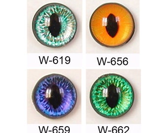 1 Pair 12mm Article Z Plastic Sew On Eyes Available in 15 Colours Oval Slit Pupils Teddy Bear Cat Dragon Plush Toy Stuffed Animal