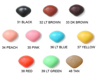 Soft Toys black Teddy Bears 5 or 10 Plastic Safety Noses – Soft – 12 mm