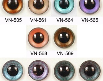 1 Pair 10mm Article U Plastic Sew On Eyes B Stem Round Pupils Loop on Back Teddy Bear Doll Puppet Plush Toy Stuffed Animal Plushie