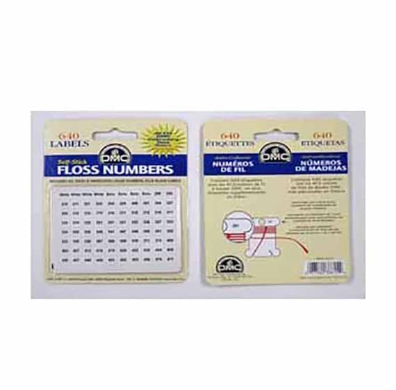 DMC Floss Number Stickers DMC Floss Number Stickers