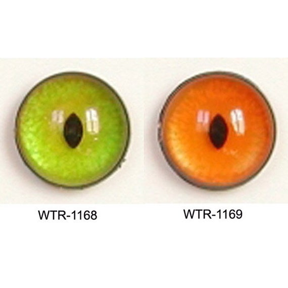 1 Pair 12mm Article Z Plastic Sew On Eyes Available in 15 Colours Oval Slit Pupils Teddy Bear Cat Dragon Plush Toy Stuffed Animal
