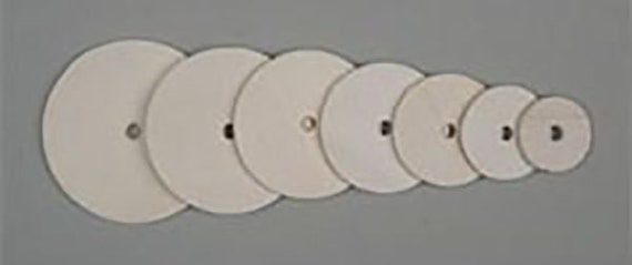 Pkg of 50 Plywood Discs Sizes 15mm to 55mm