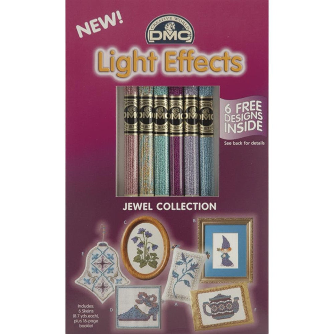 DMC Light Effects Metallic Threads Choose From 5 Colour Collections 6 ...