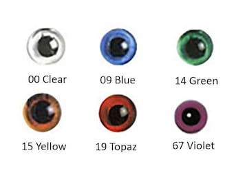 1 paire d'yeux en verre à coudre, couleur transparente ÉLÈVE RONDE Article LE2 Peluche inégalée LIQUIDATION Réduit en raison de défauts Élèves irréguliers