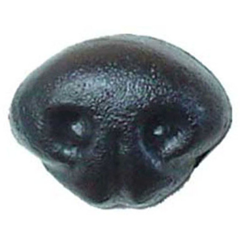 1 Black Plastic Safety Nose w/ Nostrils 15mm 25mm Article PR4 Animal Nose Teddy Bear Stuffed Animal Plush Toy image 1