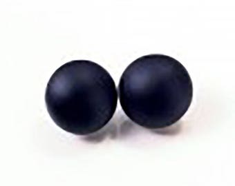 1 Pair Black Matte Glass Shoe-Button Eyes on a Wire Loop 3mm to 14mm Article PR2 Teddy Bear Plush Toy Stuffed Animal Plushie