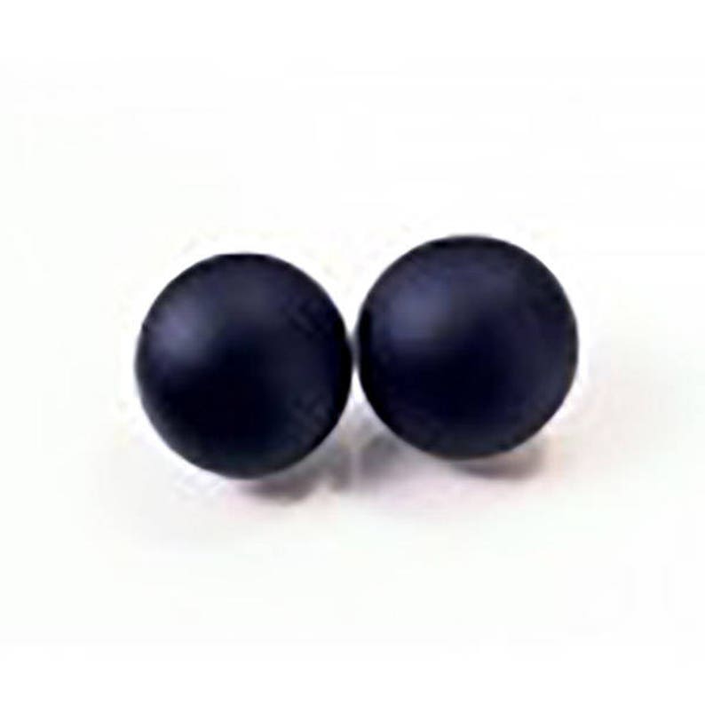 4mm MATCHED PAIR Black Matte Glass Shoe-Button Eyes on a Wire Loop Article PR2 Teddy Bear Plush Toy Stuffed Animal Plushie