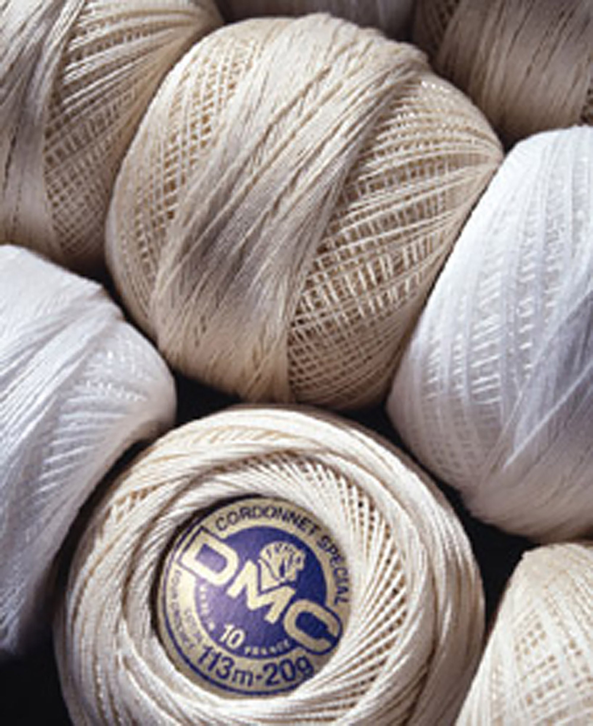 1 Ball Size 80 DMC Cordonnet Special White Ecru Crochet Cotton